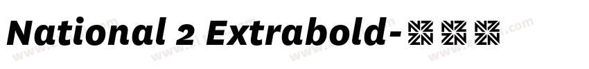 National 2 Extrabold字体转换